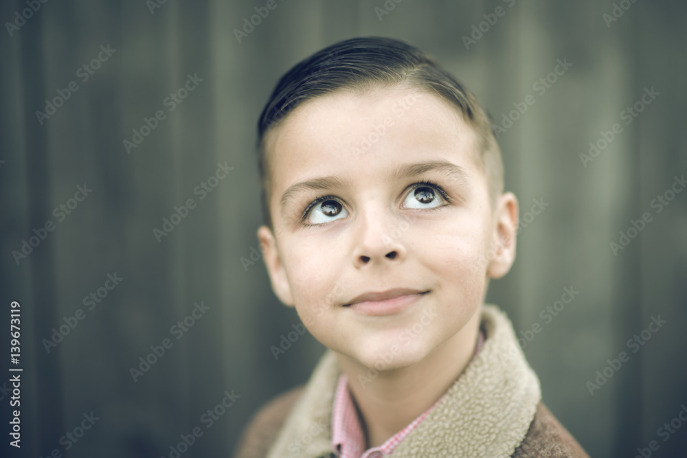 smiling adorable boy