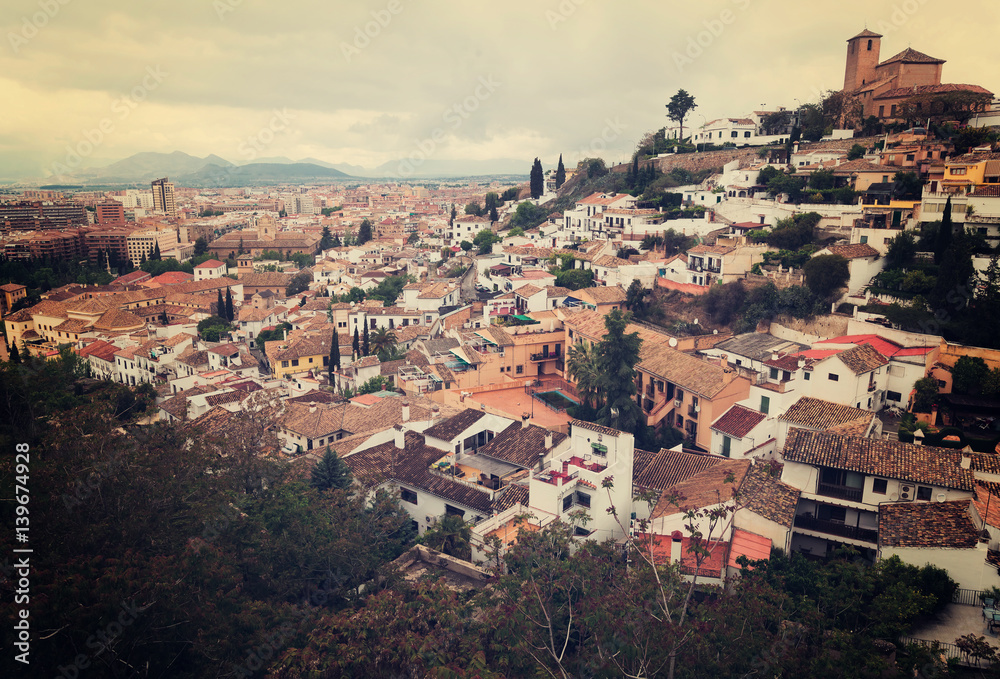 view of  Granada  from mount