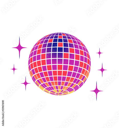 Disco ball Vector icon