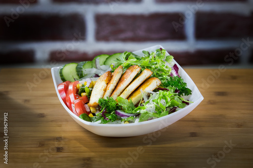 Photography halloumi salat