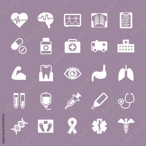medical icon set