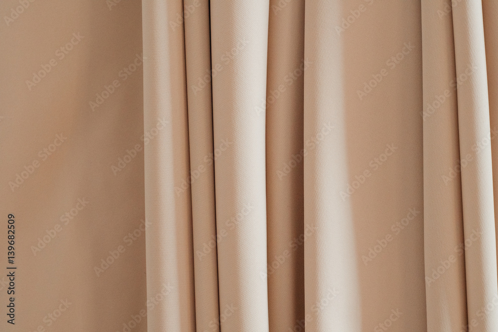 Obraz premium Beige cloth, background, texture, wallpaper