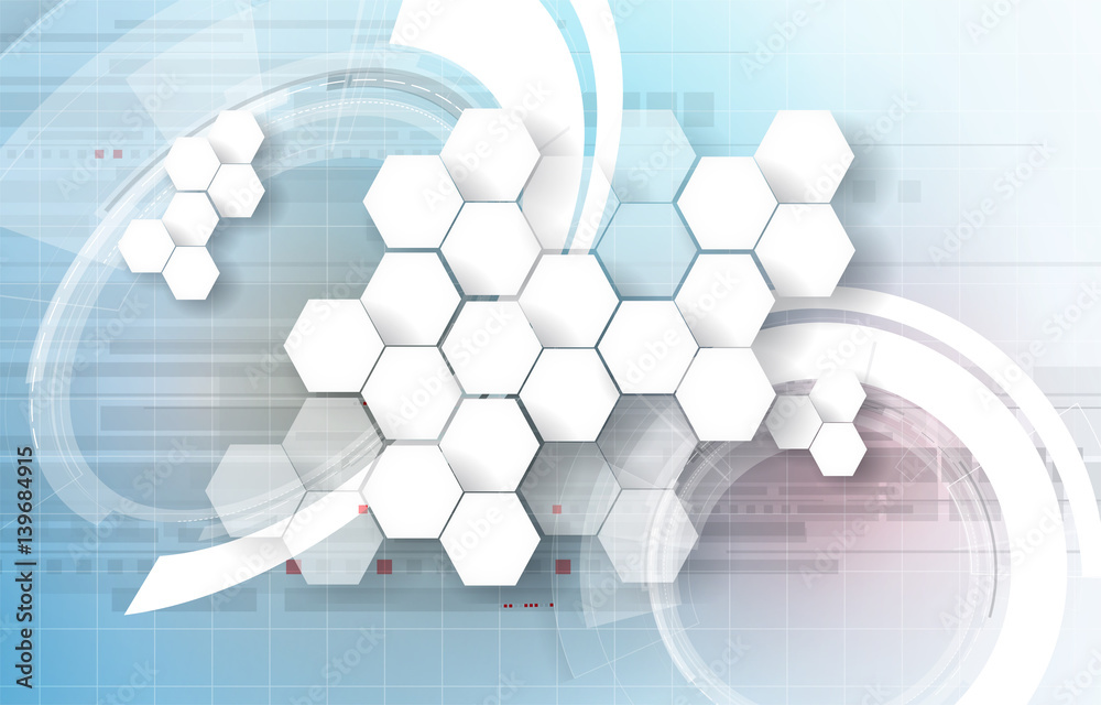 Obraz premium Digital technology world. Business virtual concept. Vector background