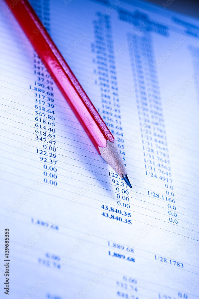 Operating budget and pencil