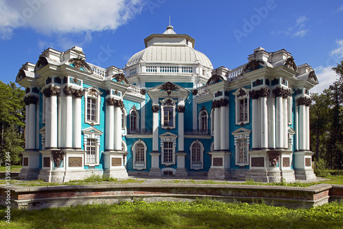 Hermitage in  the Park of Catherine's Palace, the State Hermitage Museum (Winter Palace), Tsarskoye Selo (Pushkin), south of St. Petersburg, Russian Federation photo