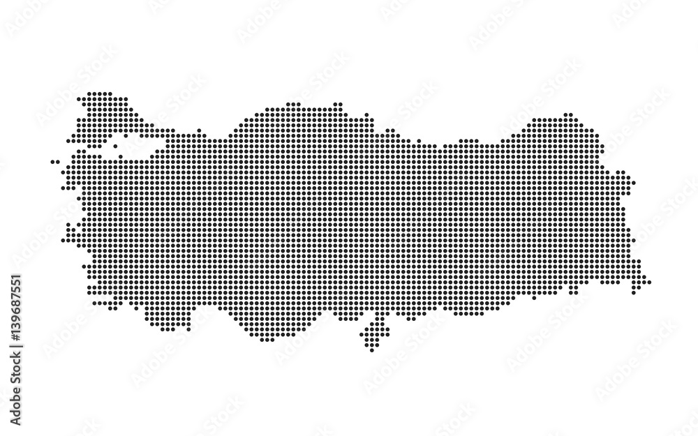 Turkey Dotted Map