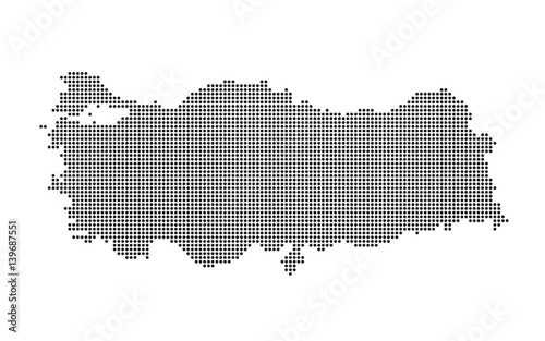 Turkey Dotted Map