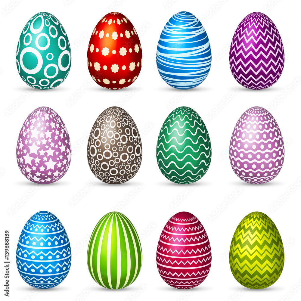 Easter eggs set. Spring. Holidays in April. Gift. Seasonal celebration. Easter eggs set. Spring. Holidays in April. Gift. Seasonal celebration.
