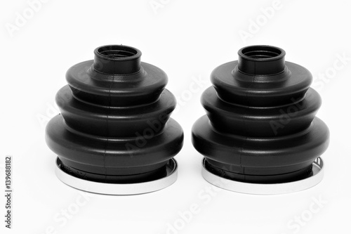 New driveshaft gaiters on white background