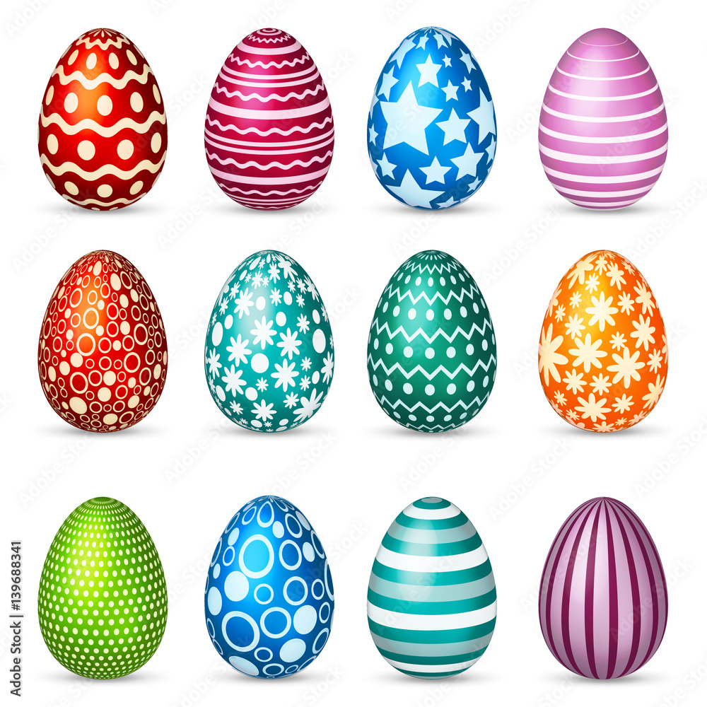 Easter eggs set. Spring. Holidays in April. Gift. Seasonal celebration. Easter eggs set. Spring. Holidays in April. Gift. Seasonal celebration.