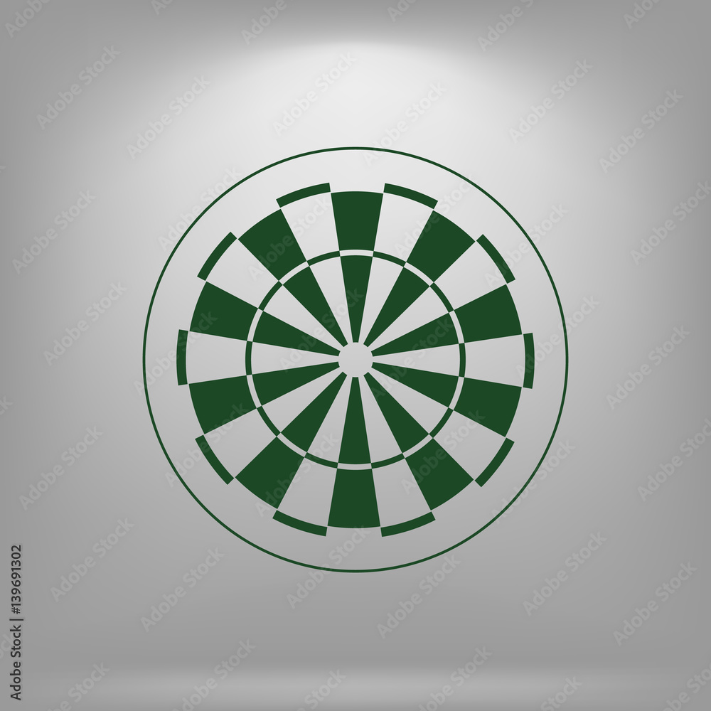Dart board symbol icon Dart board symbol icon