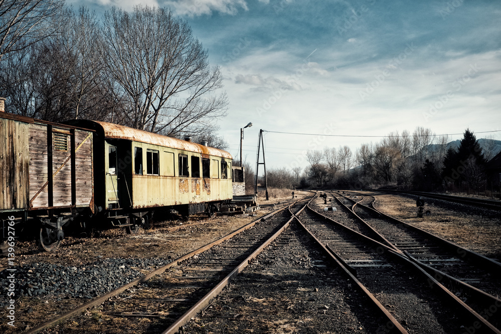 Obraz premium Abandoned train