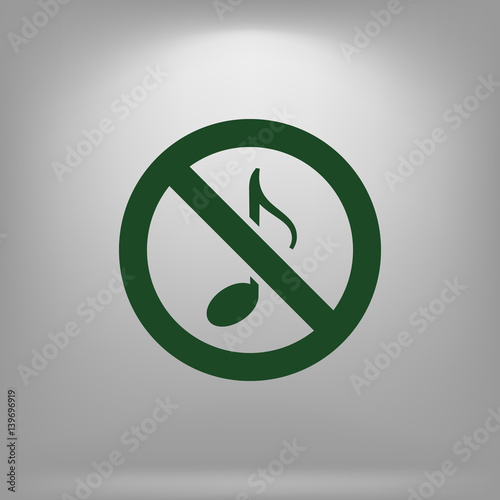 No music sign