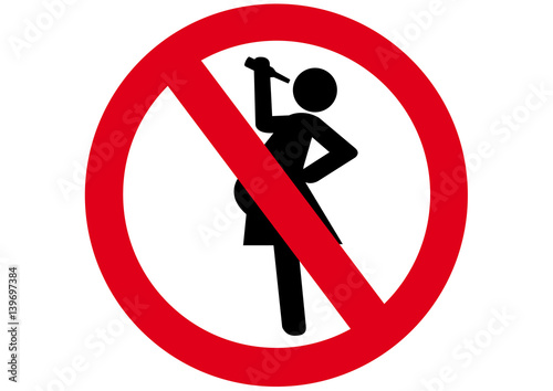Schild Alkohol für Schwangere verboten