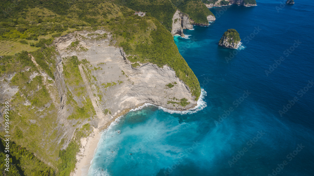 Aerial shooting of islands