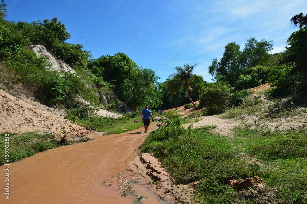 Fairy Stream (Suoi Tien), red canyon in Mui Ne, Vietnam Fairy Stream (Suoi Tien), red canyon in Mui Ne, Vietnam