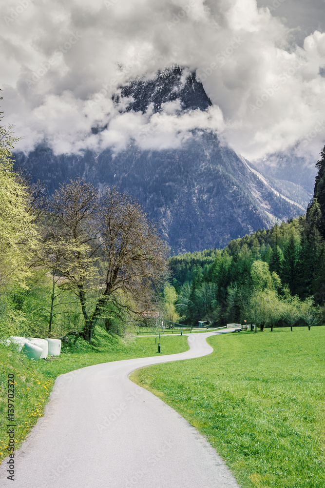 Mountain landscape in Austria