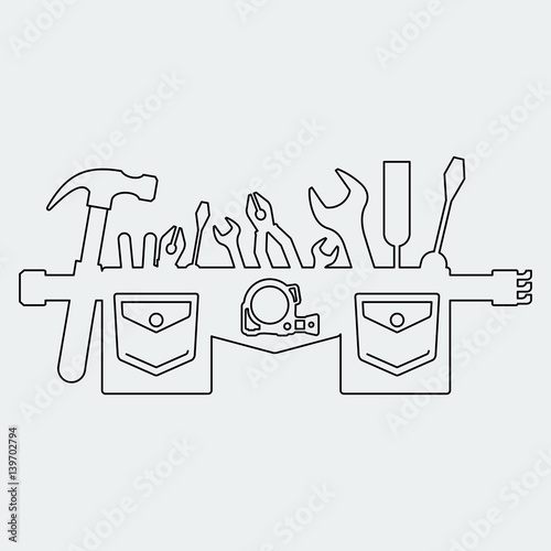 set of tools lines