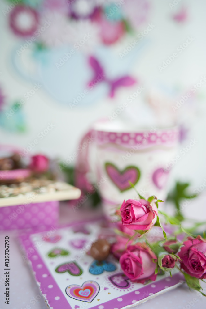 five o'clock tea. Tea, chocolate, donuts five o'clock tea. Tea, chocolate, donuts