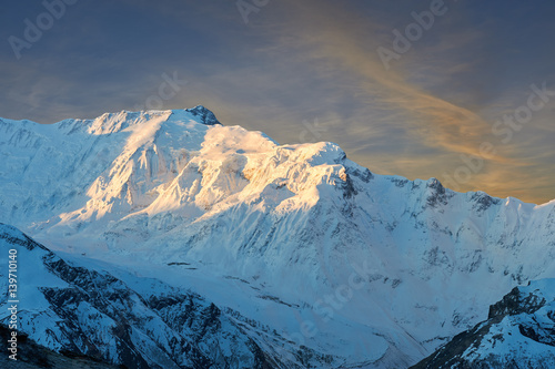 Annapurna mountains in the Himalayas of Nepal. © jura_taranik