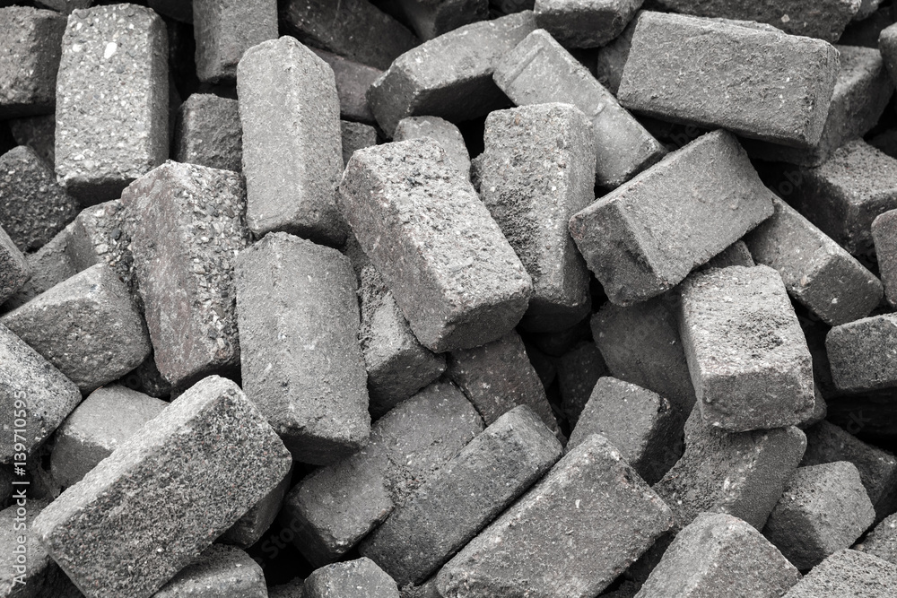 Gray stones for cobble road paving Gray stones for cobble road paving