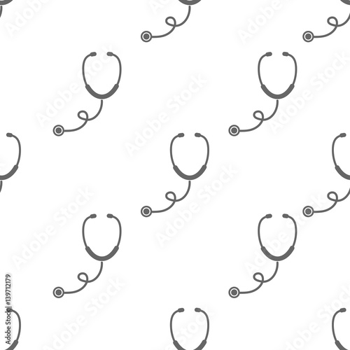 Obraz na płótnie seamless pattern with Stethoscope In Shape w salonie