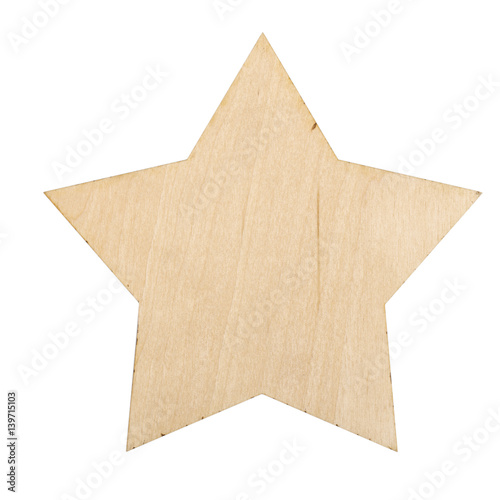 Star on the white background