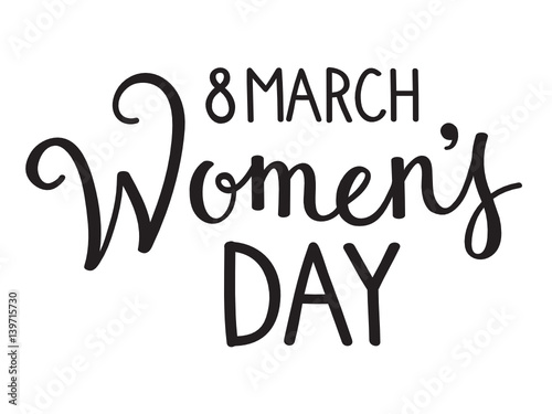 8 March - WOMEN’S DAY Hand Lettering Icon