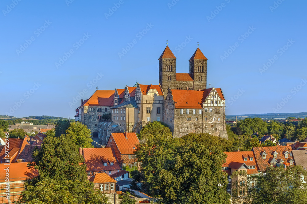 The castle and church, Quedlinburg, Germany