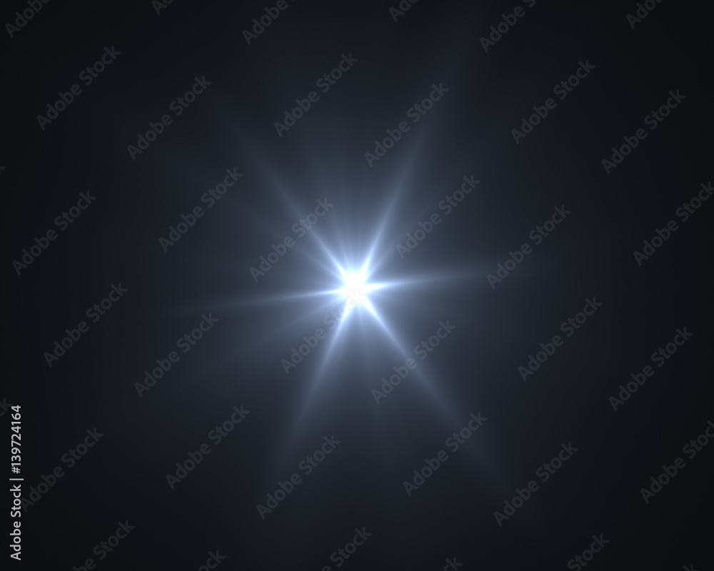 Realistic digital lens flare in black background Realistic digital lens flare in black background