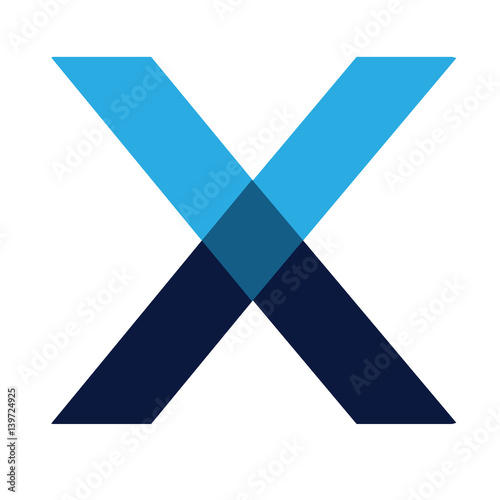 shape geometric letter X logo