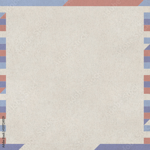 Seamless frame pattern on paper texture. Basic shapes backgrounds collection