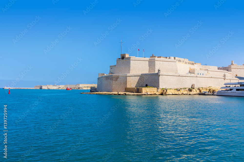 Malta Birgu Fort Saint Angelo / Forti Sant' Anġl / Vittoriosa Birgu Seaview
