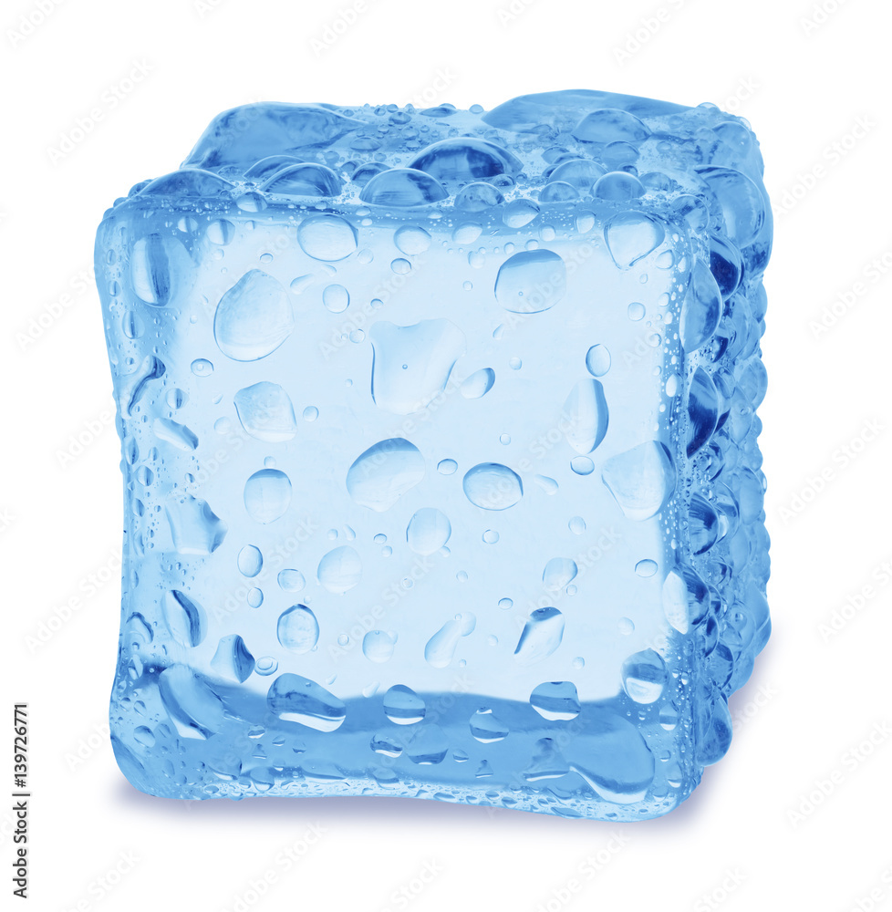 Cubes of ice on a white background. Cubes of ice on a white background.