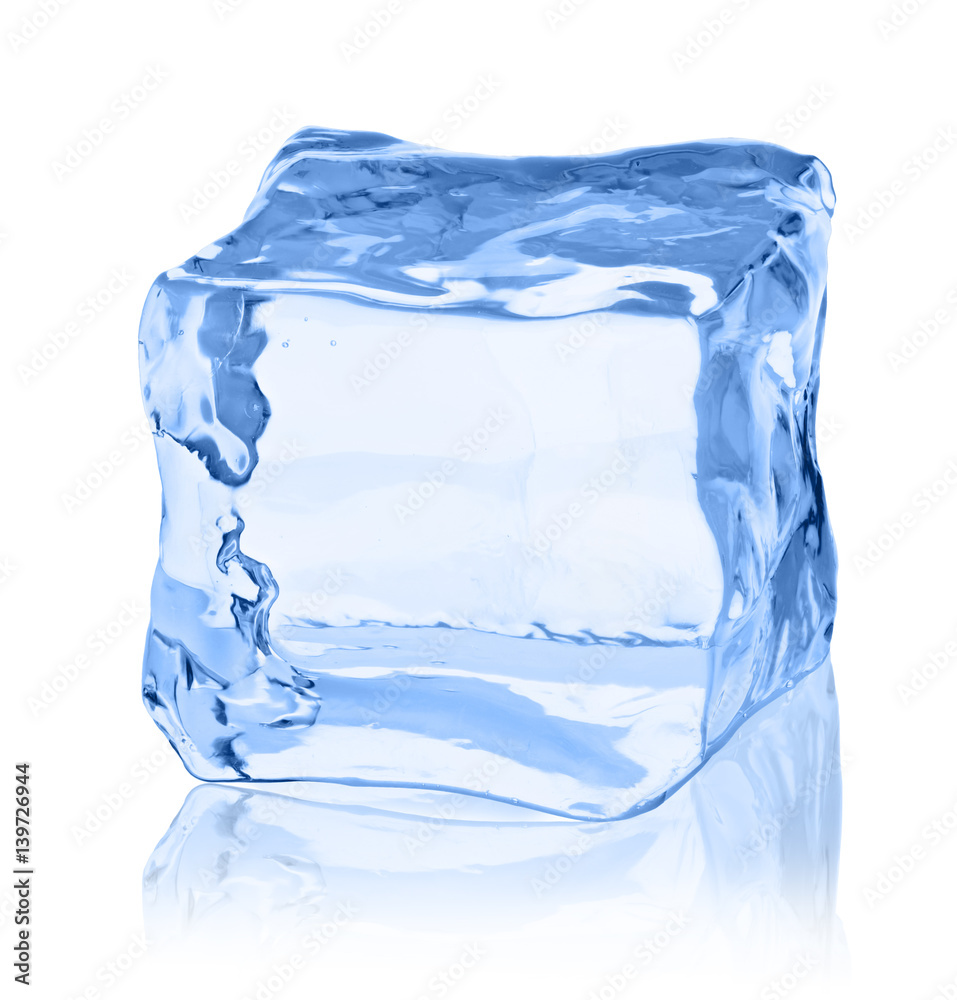 Cubes of ice on a white background. Cubes of ice on a white background.
