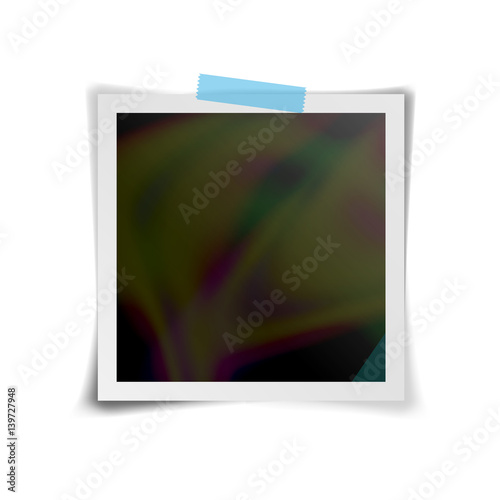 Instant Photo Frame Vector. Retro Photo Frame Isolated On White Background. Vector Illustration For Your Design Artwork, Poster, Flyer.