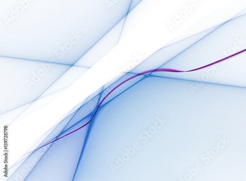 Light blue perspective grid with purple line