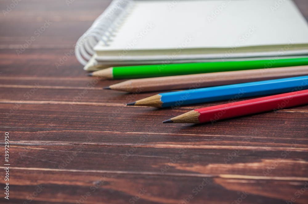 Obraz premium notebook and stationery