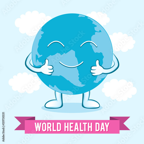 World Health Day. Vector illustration for design holiday.