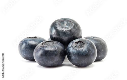 blueberry fruit isolated on white background