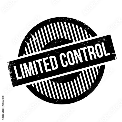 Limited Control rubber stamp. Grunge design with dust scratches. Effects can be easily removed for a clean, crisp look. Color is easily changed.