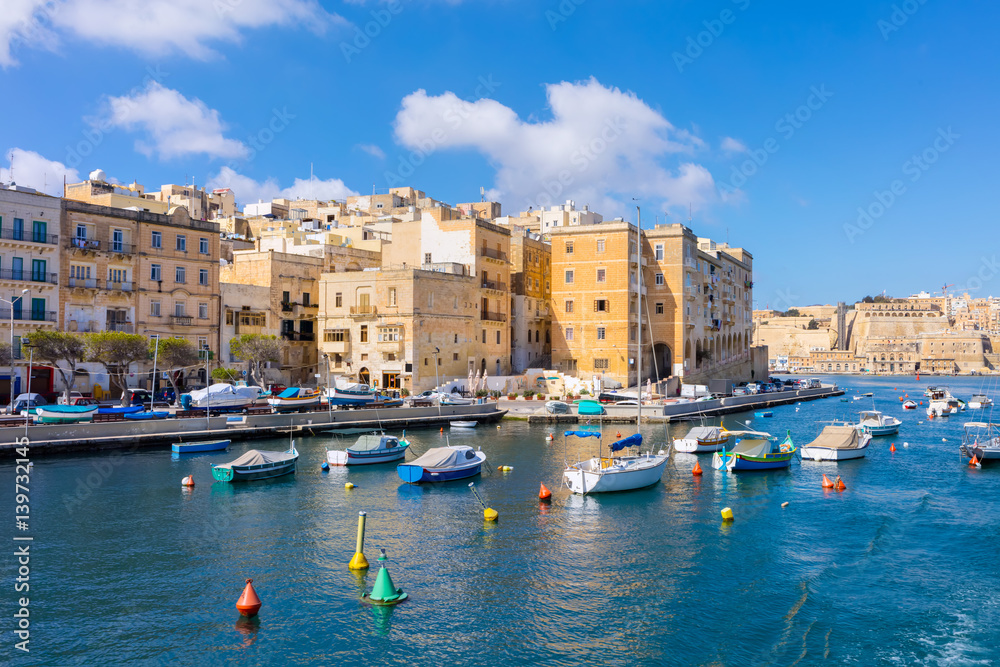 Malta Valletta Senglea Harbor Marina