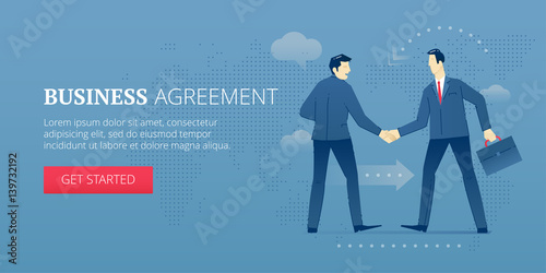 Business agreement web banner