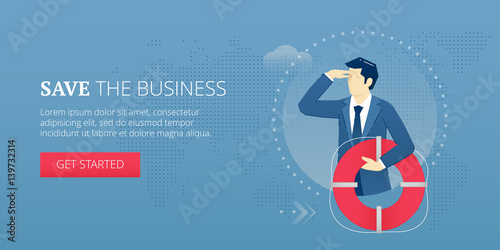 Save the business web banner