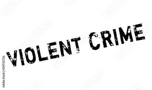 Violent Crime rubber stamp. Grunge design with dust scratches. Effects can be easily removed for a clean, crisp look. Color is easily changed.