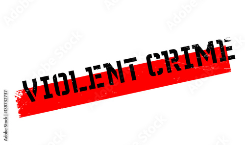 Violent Crime rubber stamp. Grunge design with dust scratches. Effects can be easily removed for a clean, crisp look. Color is easily changed.