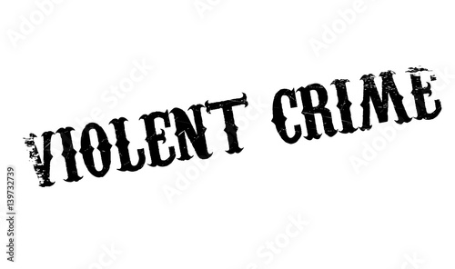 Violent Crime rubber stamp. Grunge design with dust scratches. Effects can be easily removed for a clean, crisp look. Color is easily changed.