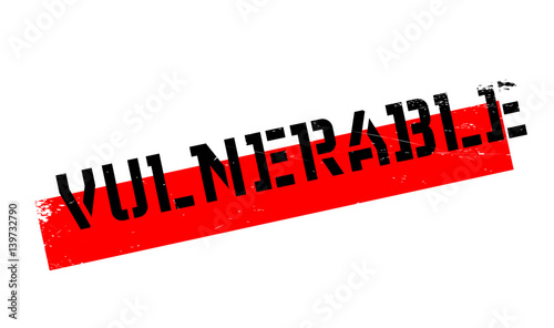 Obraz na plátně Vulnerable rubber stamp