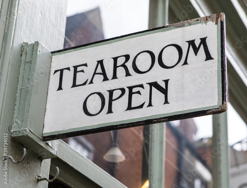 Tea Room Open Sign