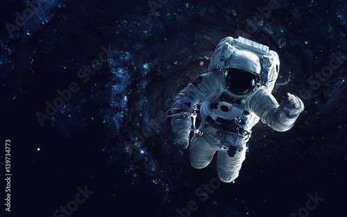 Fototapeta Naklejka Na Ścianę i Meble -  Cosmic art, science fiction wallpaper. Beauty of deep space. Billions of galaxies in the universe. Elements of this image furnished by NASA